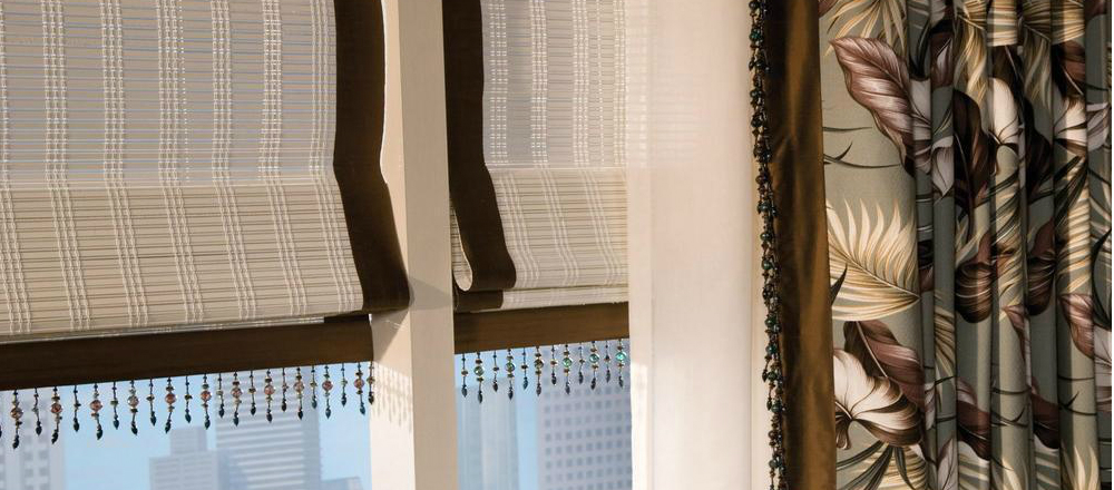 Window Treatment close up of curtains